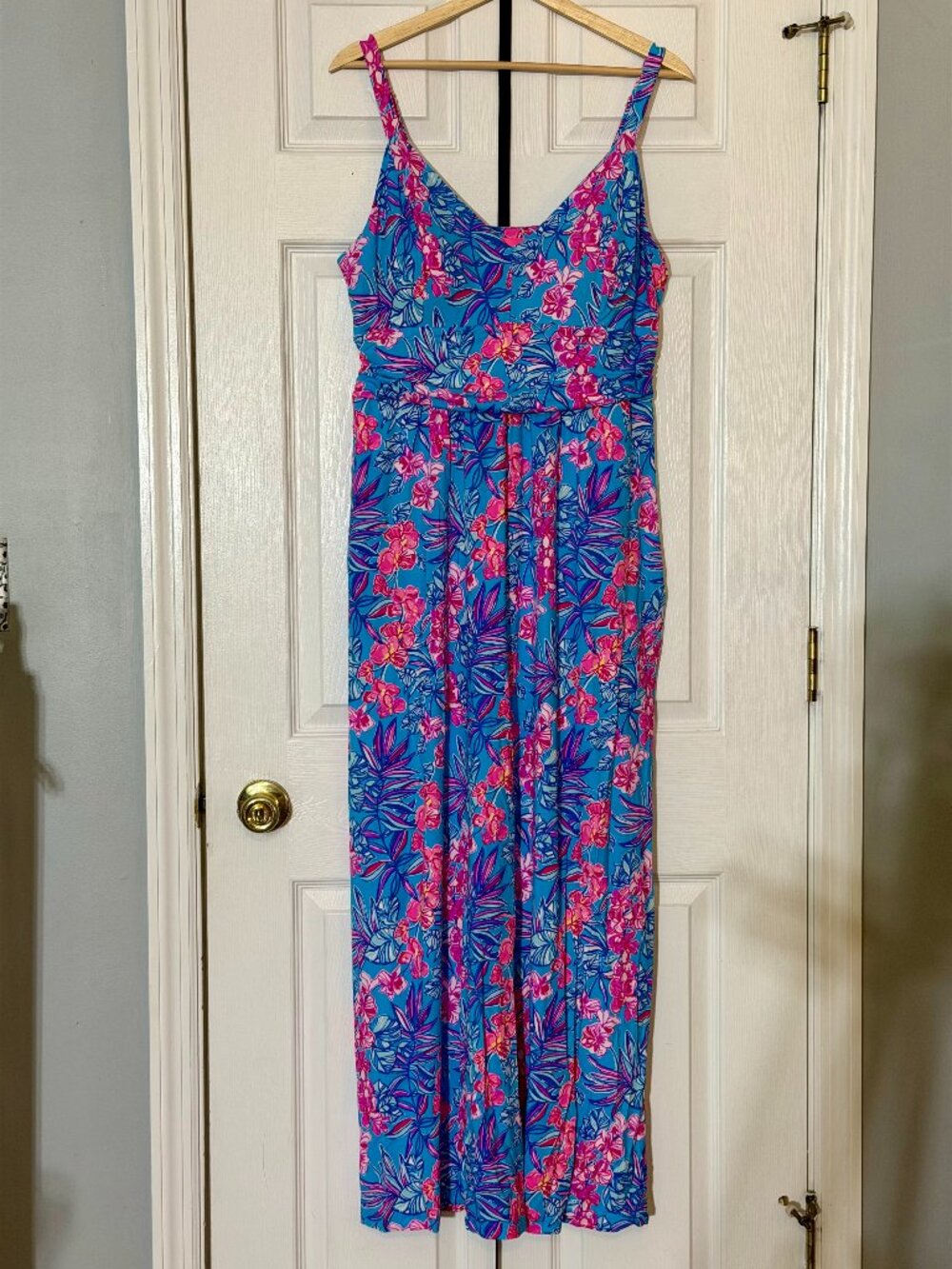 Lilly Pulitzer Blake Maxi Dress in Cumulus Blue Orchid Oasis